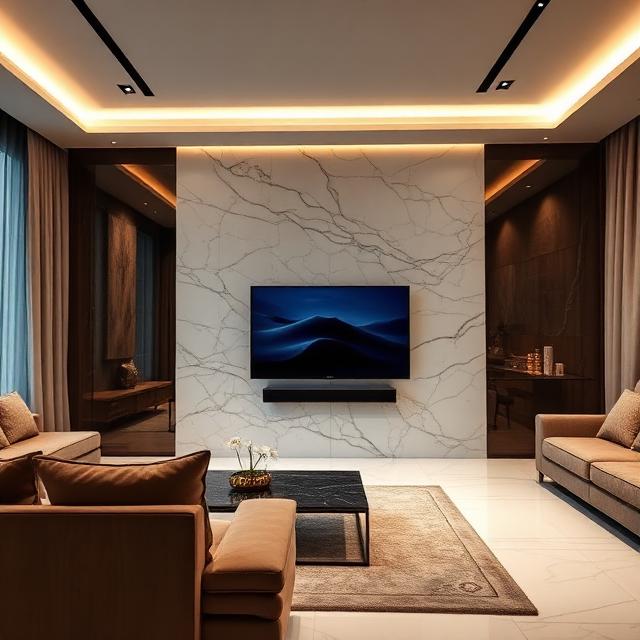 TV em parede moderna